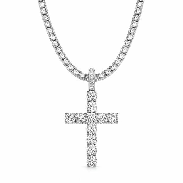 Iced Faith Name Silver
