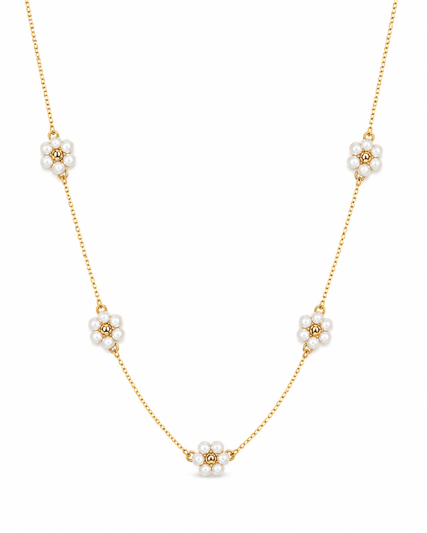 Pearl Daisy Chain Necklace