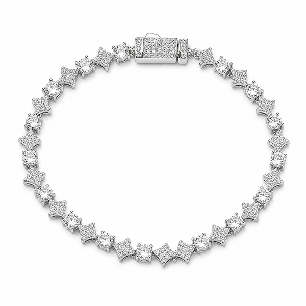 Stardust Tennis Bracelet Silver
